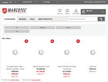 Tablet Screenshot of marcotec-shop.com